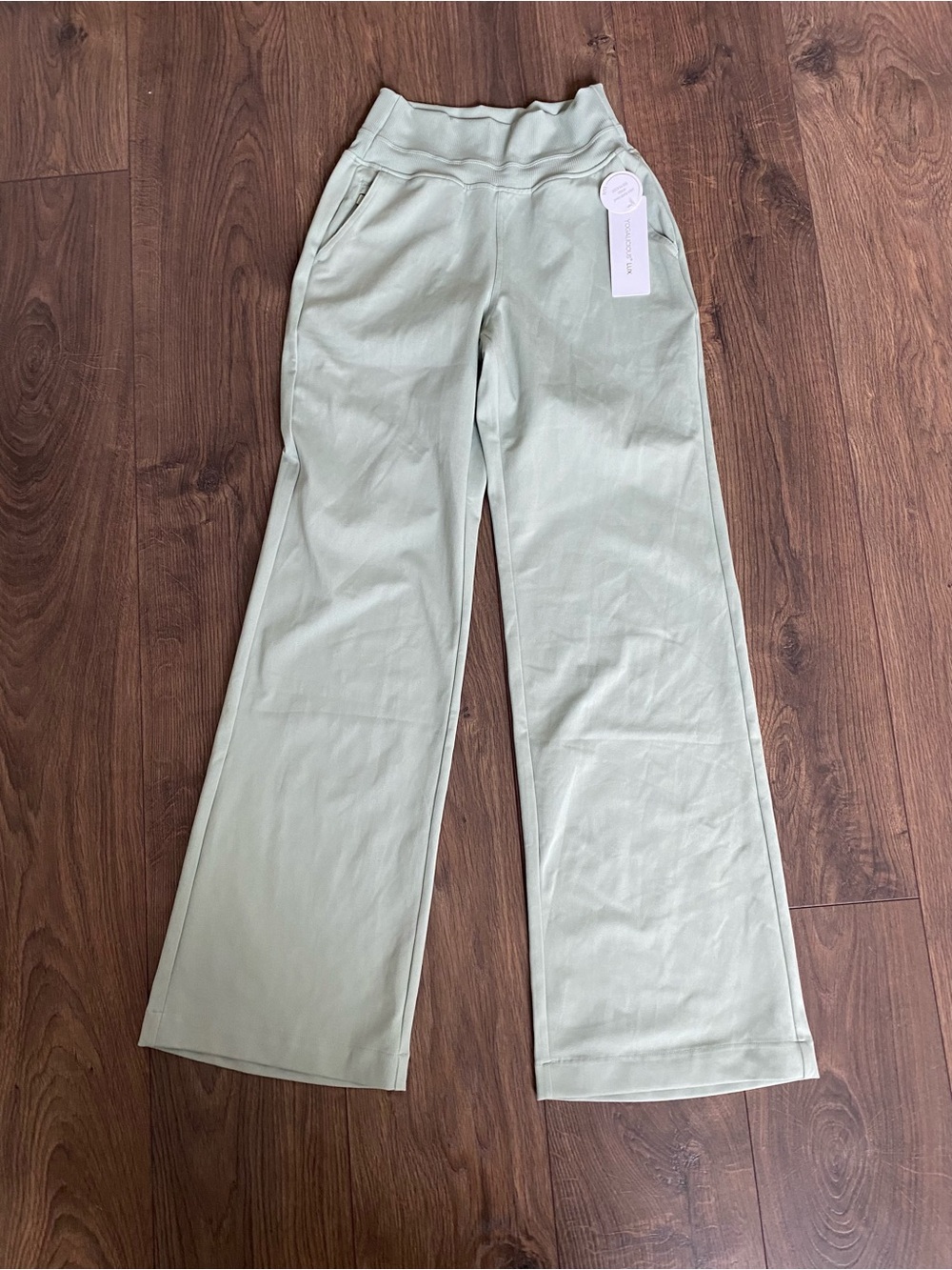 NWT, Yogalicious LUX Sage Green Flare Yoga Pants
